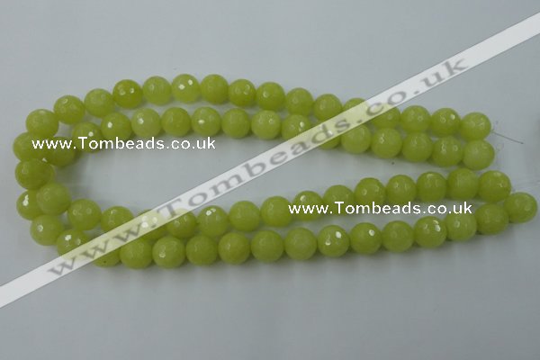 CCN777 15.5 inches 6mm faceted round candy jade beads wholesale