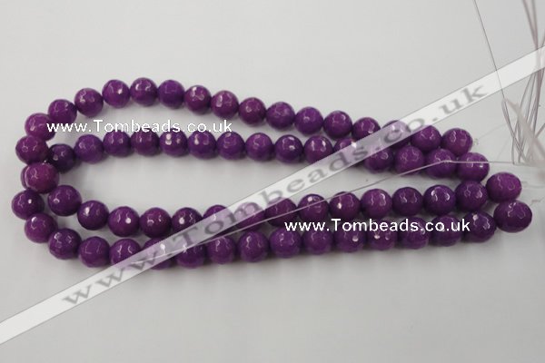 CCN779 15.5 inches 6mm faceted round candy jade beads wholesale