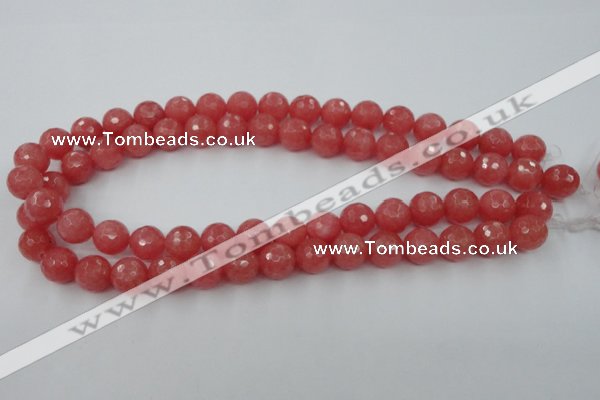 CCN787 15.5 inches 8mm faceted round candy jade beads wholesale