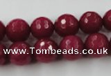 CCN791 15.5 inches 8mm faceted round candy jade beads wholesale