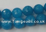 CCN798 15.5 inches 8mm faceted round candy jade beads wholesale