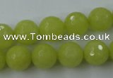 CCN811 15.5 inches 10mm faceted round candy jade beads wholesale