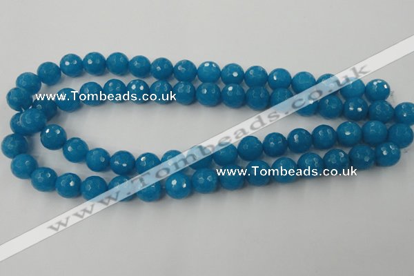 CCN815 15.5 inches 10mm faceted round candy jade beads wholesale