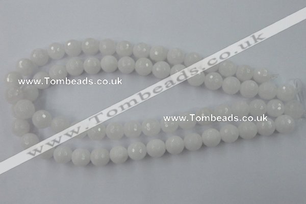 CCN819 15.5 inches 12mm faceted round candy jade beads wholesale