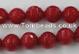 CCN824 15.5 inches 12mm faceted round candy jade beads wholesale