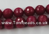 CCN842 15.5 inches 14mm faceted round candy jade beads wholesale