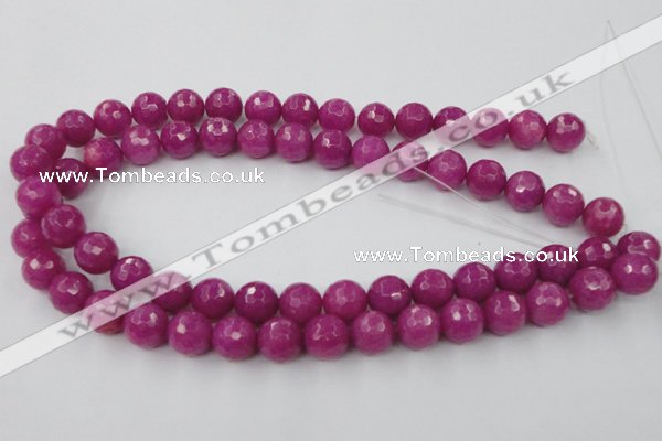 CCN857 15.5 inches 16mm faceted round candy jade beads