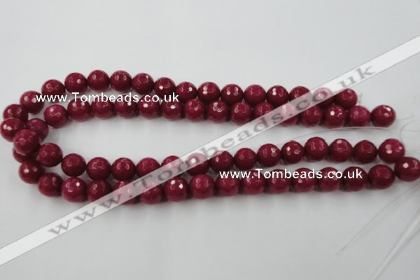 CCN859 15.5 inches 16mm faceted round candy jade beads