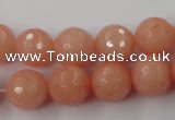 CCN860 15.5 inches 16mm faceted round candy jade beads