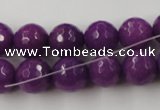 CCN881 15.5 inches 18mm faceted round candy jade beads