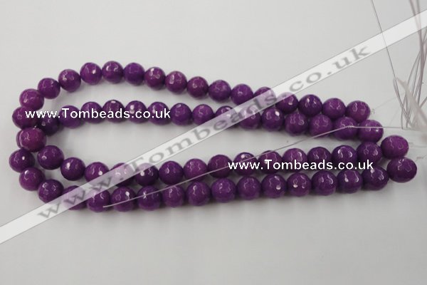 CCN881 15.5 inches 18mm faceted round candy jade beads