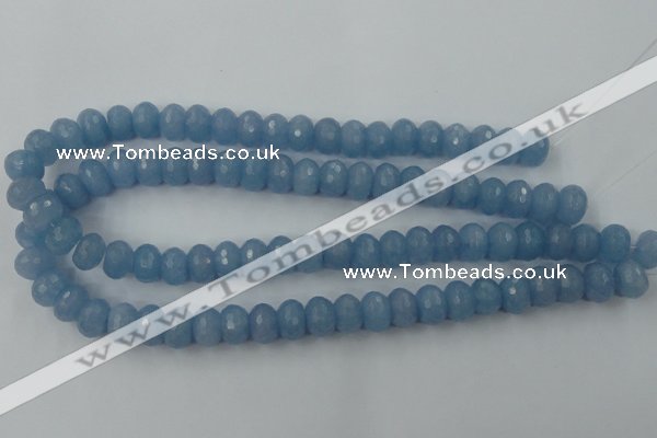 CCN909 15.5 inches 9*12mm faceted rondelle candy jade beads