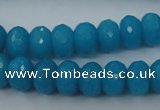 CCN910 15.5 inches 9*12mm faceted rondelle candy jade beads