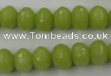 CCN912 15.5 inches 9*12mm faceted rondelle candy jade beads