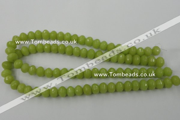 CCN912 15.5 inches 9*12mm faceted rondelle candy jade beads