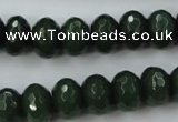 CCN913 15.5 inches 9*12mm faceted rondelle candy jade beads