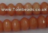 CCN917 15.5 inches 10*14mm faceted rondelle candy jade beads