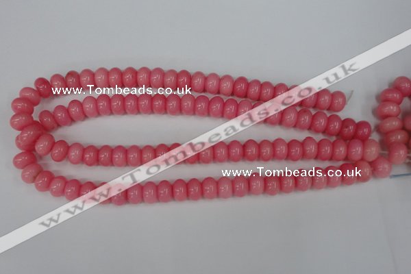 CCN92 15.5 inches 8*12mm rondelle candy jade beads wholesale