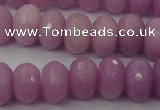 CCN920 15.5 inches 10*14mm faceted rondelle candy jade beads