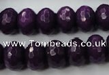 CCN922 15.5 inches 10*14mm faceted rondelle candy jade beads