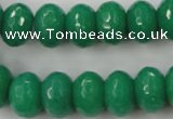 CCN924 15.5 inches 10*14mm faceted rondelle candy jade beads