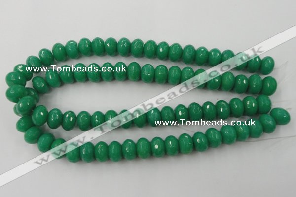 CCN924 15.5 inches 10*14mm faceted rondelle candy jade beads