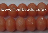 CCN930 15.5 inches 12*16mm faceted rondelle candy jade beads