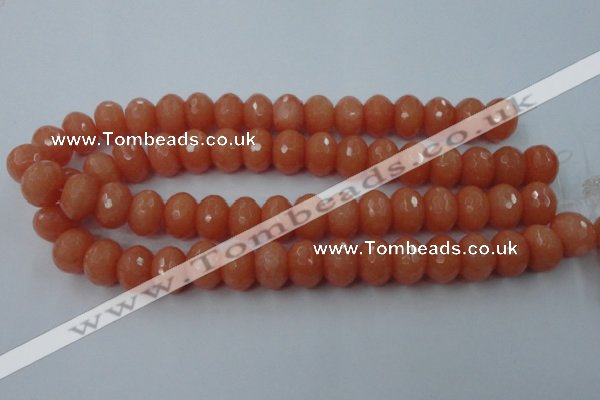 CCN930 15.5 inches 12*16mm faceted rondelle candy jade beads