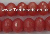 CCN931 15.5 inches 12*16mm faceted rondelle candy jade beads