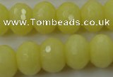 CCN932 15.5 inches 12*16mm faceted rondelle candy jade beads