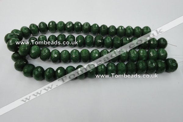 CCN936 15.5 inches 12*16mm faceted rondelle candy jade beads