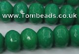 CCN937 15.5 inches 12*16mm faceted rondelle candy jade beads