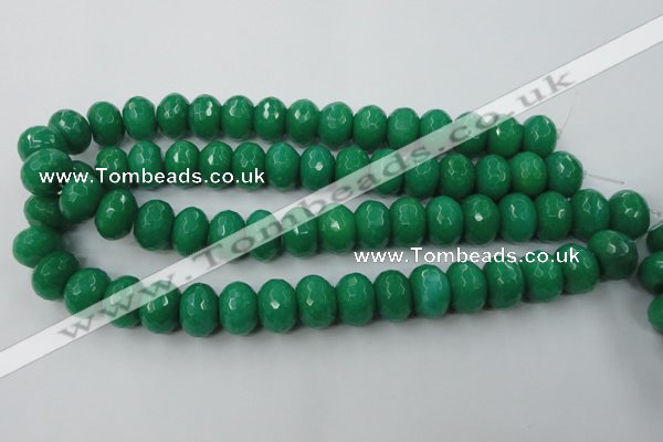 CCN937 15.5 inches 12*16mm faceted rondelle candy jade beads