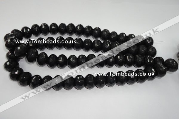 CCN941 15.5 inches 12*16mm faceted rondelle candy jade beads