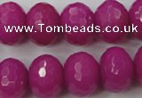 CCN945 15.5 inches 14*18mm faceted rondelle candy jade beads