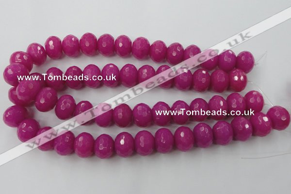 CCN945 15.5 inches 14*18mm faceted rondelle candy jade beads