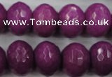 CCN946 15.5 inches 14*18mm faceted rondelle candy jade beads