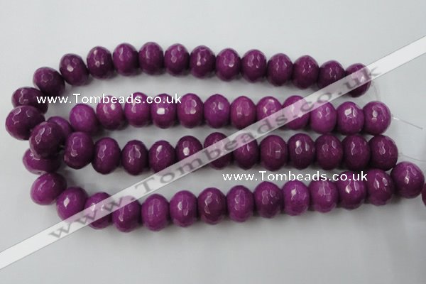 CCN946 15.5 inches 14*18mm faceted rondelle candy jade beads