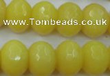 CCN948 15.5 inches 14*18mm faceted rondelle candy jade beads