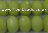 CCN949 15.5 inches 14*18mm faceted rondelle candy jade beads