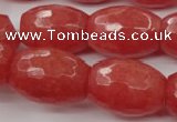 CCN960 15.5 inches 18*25mm faceted drum candy jade beads