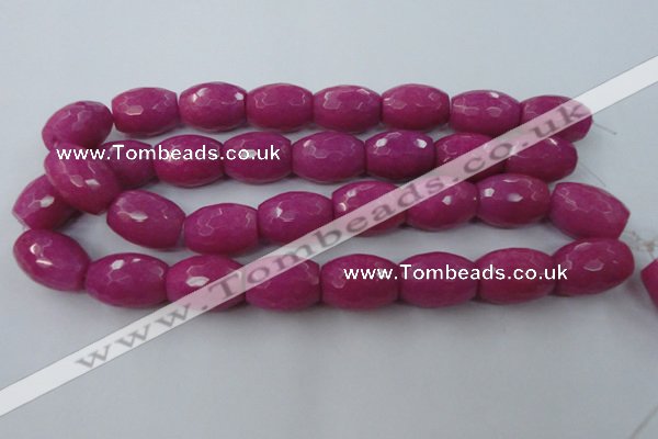 CCN962 15.5 inches 18*25mm faceted drum candy jade beads