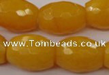 CCN965 15.5 inches 18*25mm faceted drum candy jade beads