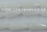 CCN973 15.5 inches 9*22mm faceted teardrop candy jade beads