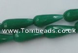 CCN978 15.5 inches 9*22mm faceted teardrop candy jade beads