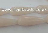 CCN981 15.5 inches 10*30mm faceted teardrop candy jade beads