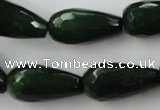 CCN998 15.5 inches 13*25mm faceted teardrop candy jade beads