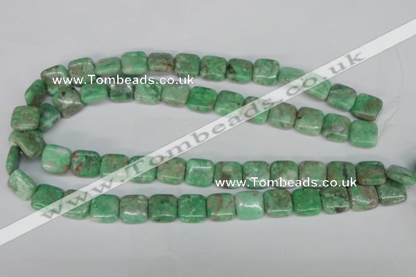 CCO114 15.5 inches 12*12mm square dyed natural chrysotine beads