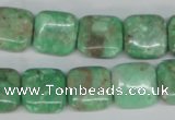 CCO115 15.5 inches 14*14mm square dyed natural chrysotine beads