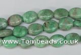 CCO116 15.5 inches 8*10mm oval dyed natural chrysotine beads